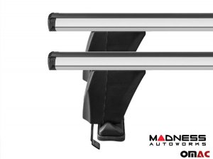 FIAT 500L Roof Rack Cross Bars - for models w/o factory roof rails - Silver (2014 - 2020)